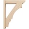Ekena Millwork 6-in W x 26-in D x 34-in H Balboa Slat Rough Cedar Woodgrain TimberThane Outlooker, Primed Tan OUTUR060X26X34BOA24RCPR - alternate 6